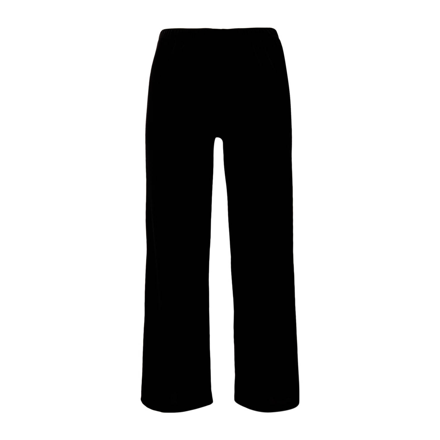 YOEK fluwelen loose fit broek zwart