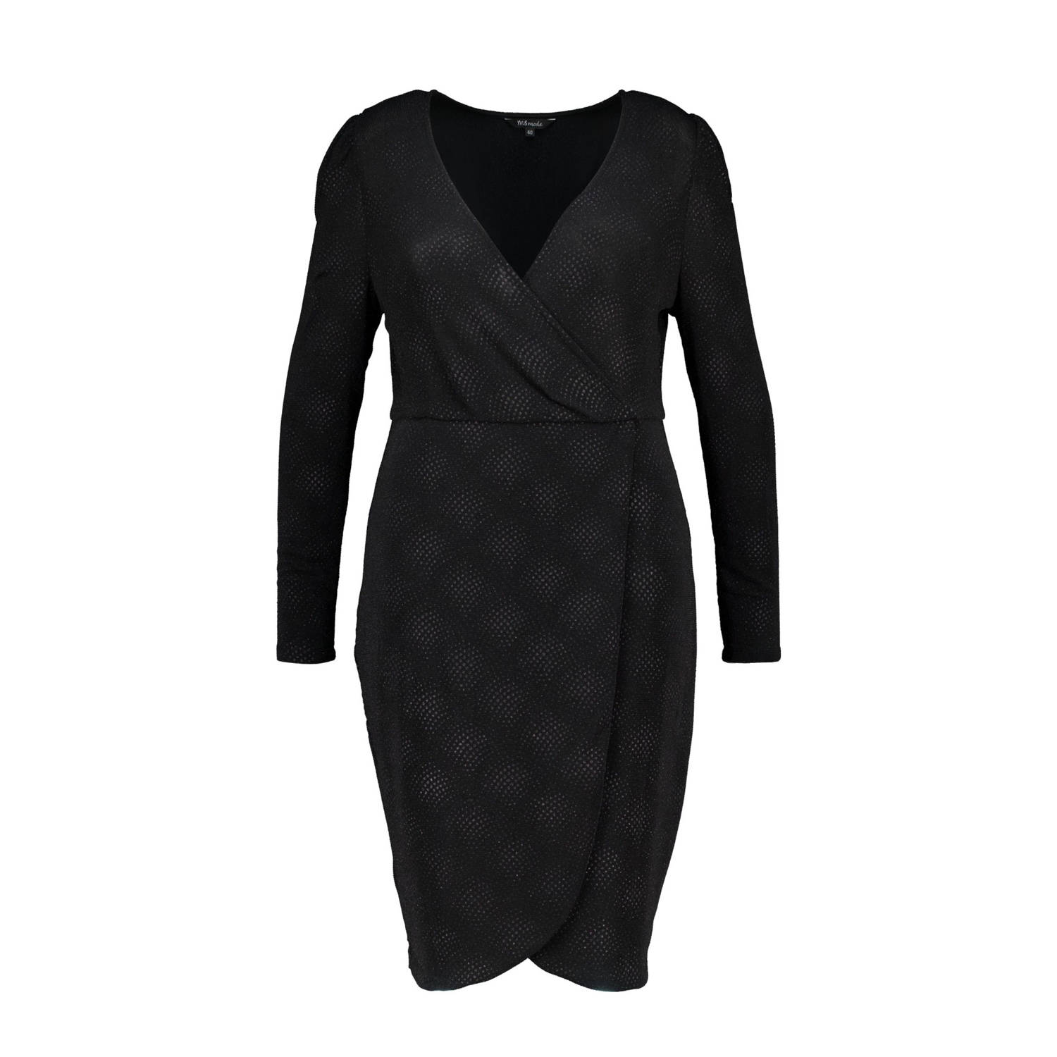 MS Mode korte jurk lurex zwart