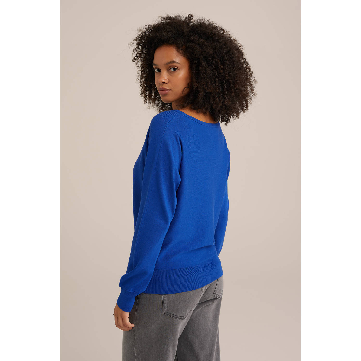 WE Fashion gebreide trui blauw