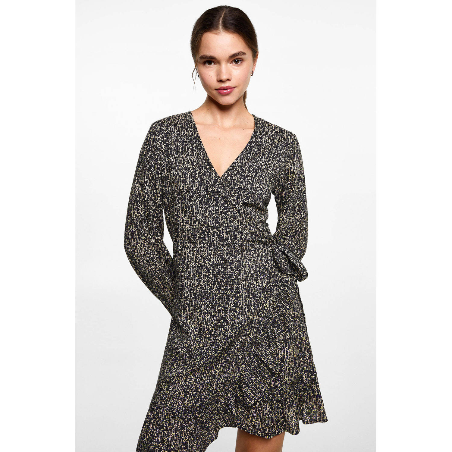 MANGO TEEN midi jurk antraciet