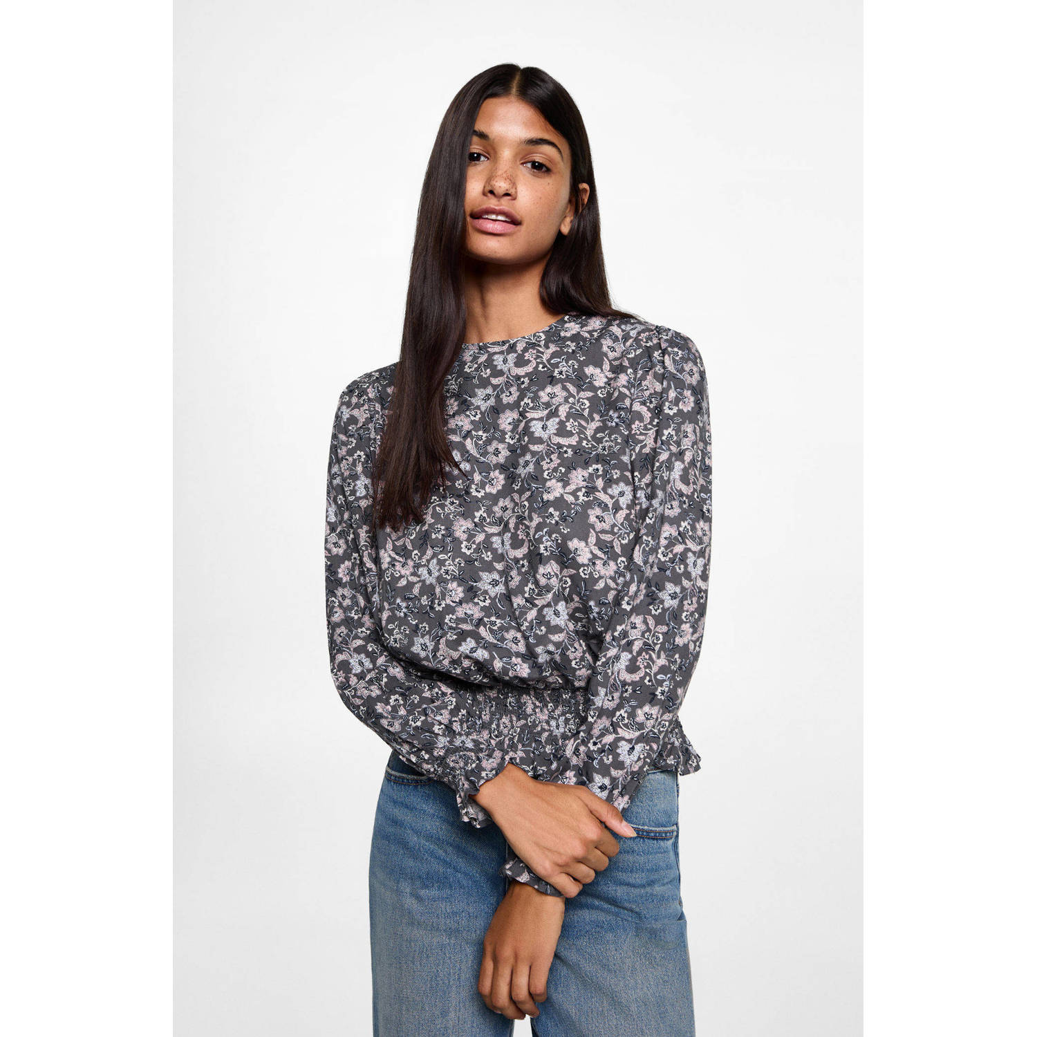 MANGO TEEN blousetop antraciet