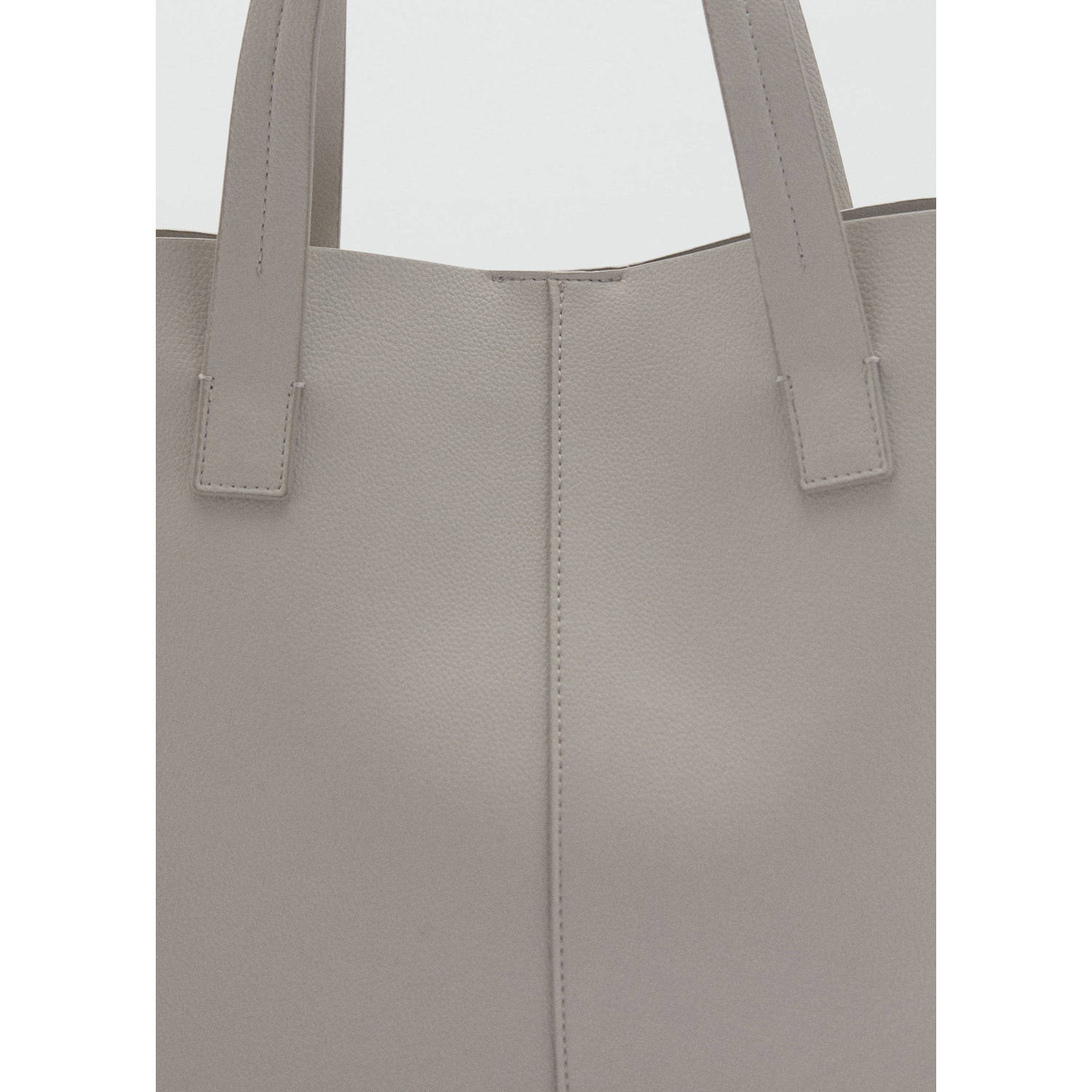 Mango shopper lichtgrijs