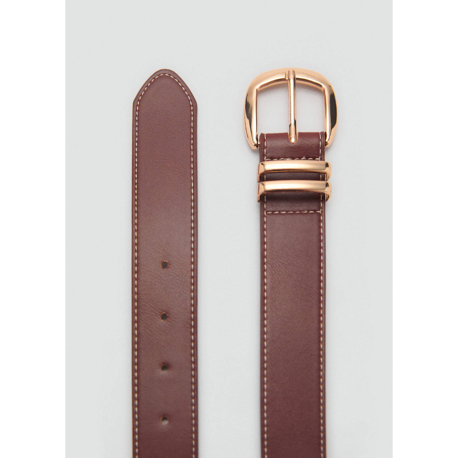 Mango riem bruin