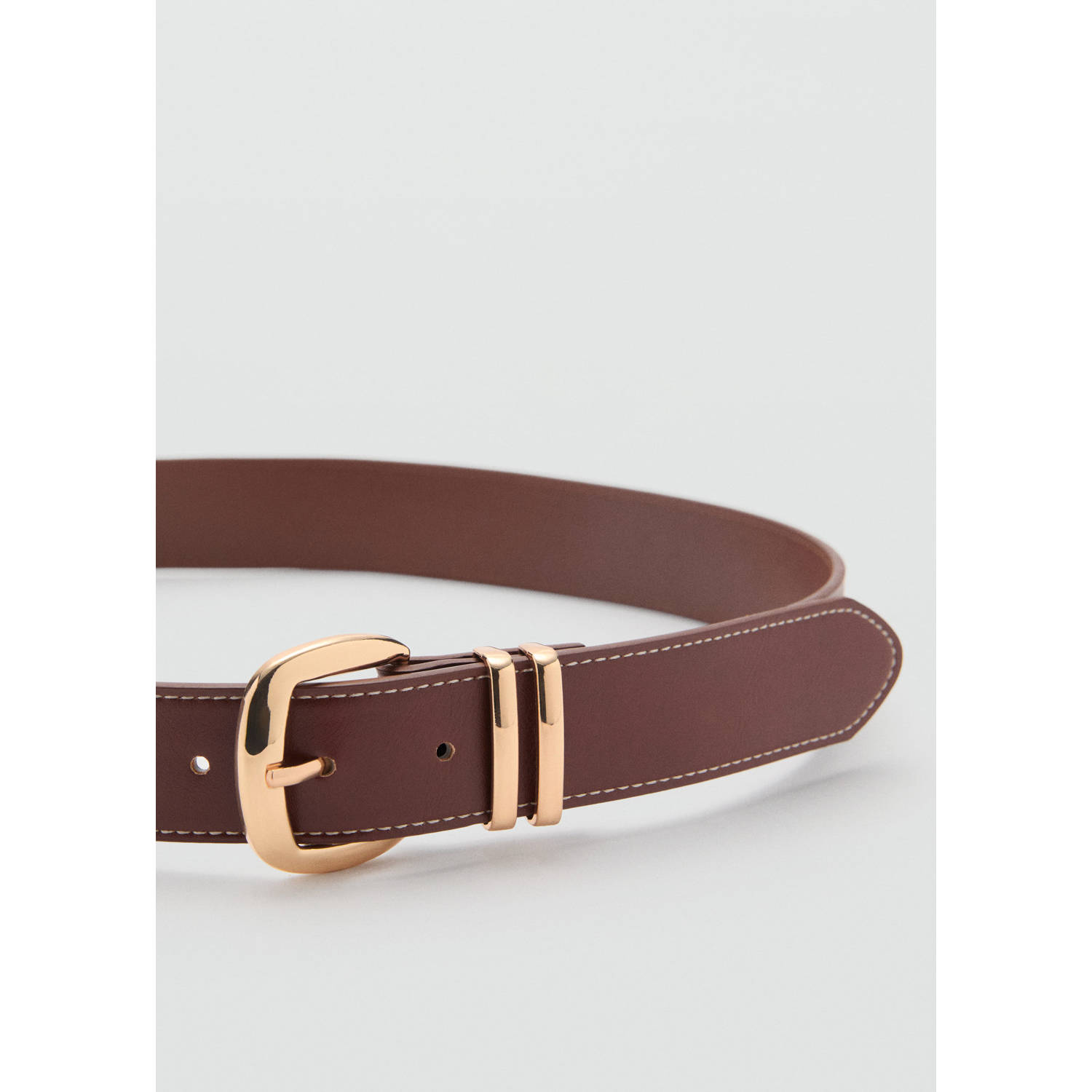 Mango riem bruin