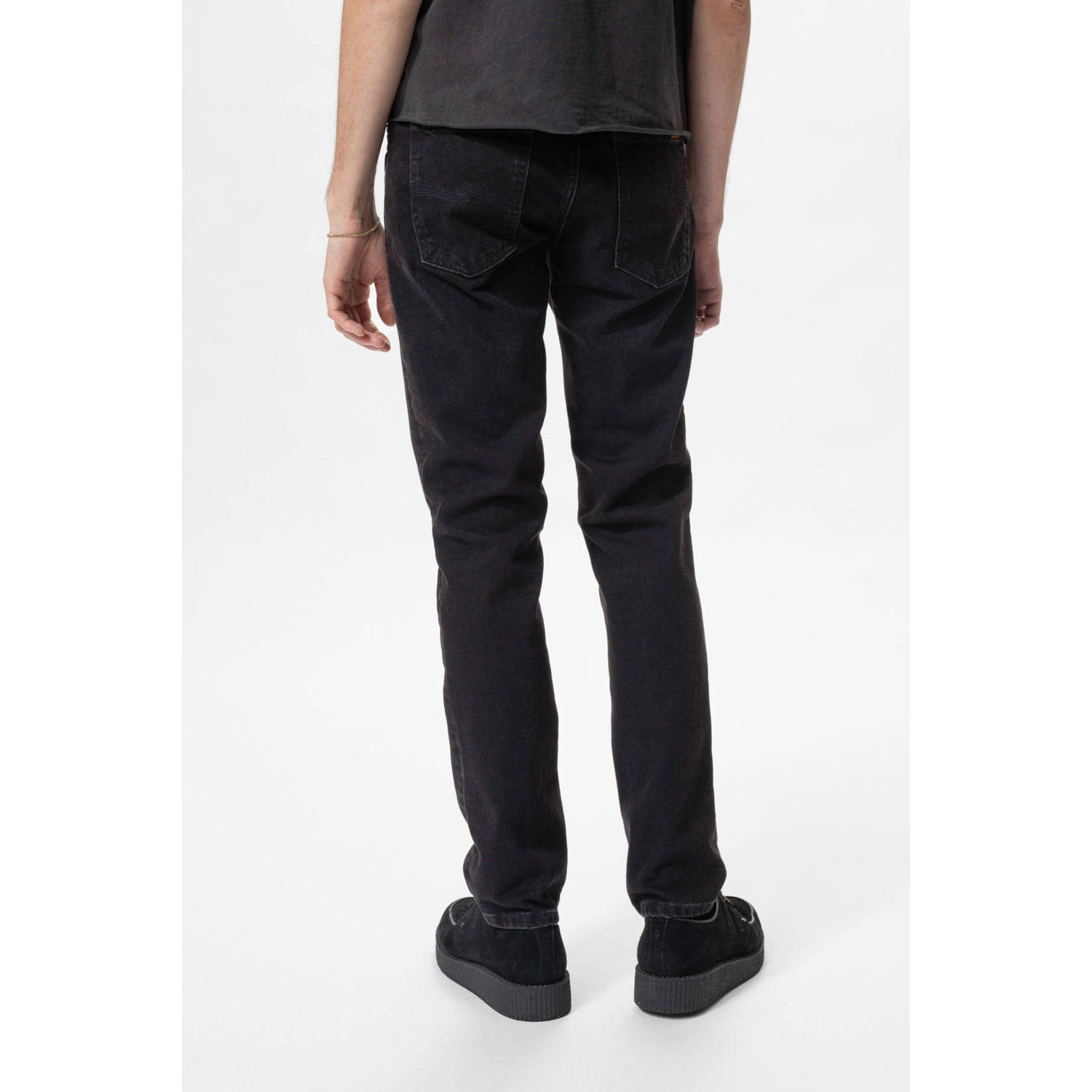 Nudie Jeans slim fit jeans Solid Ollie black denim
