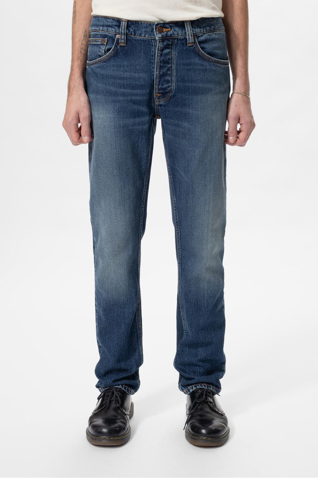 Nudie Jeans slim fit jeans Solid Ollie wild blue