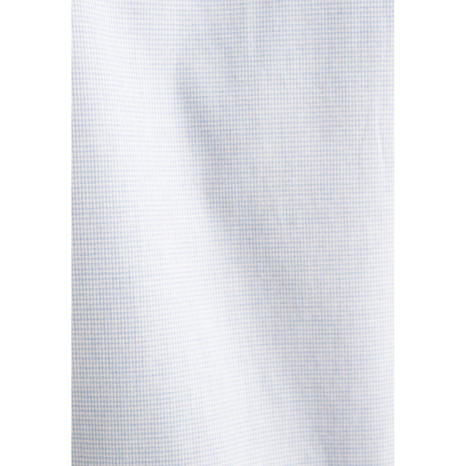 Seidensticker comfort fit flanellen overhemd met pied-de-poule lichtblauw