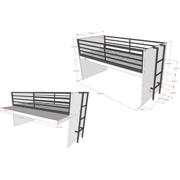 thumbnail: Vipack combi kinderbed Sam (90x200 cm)