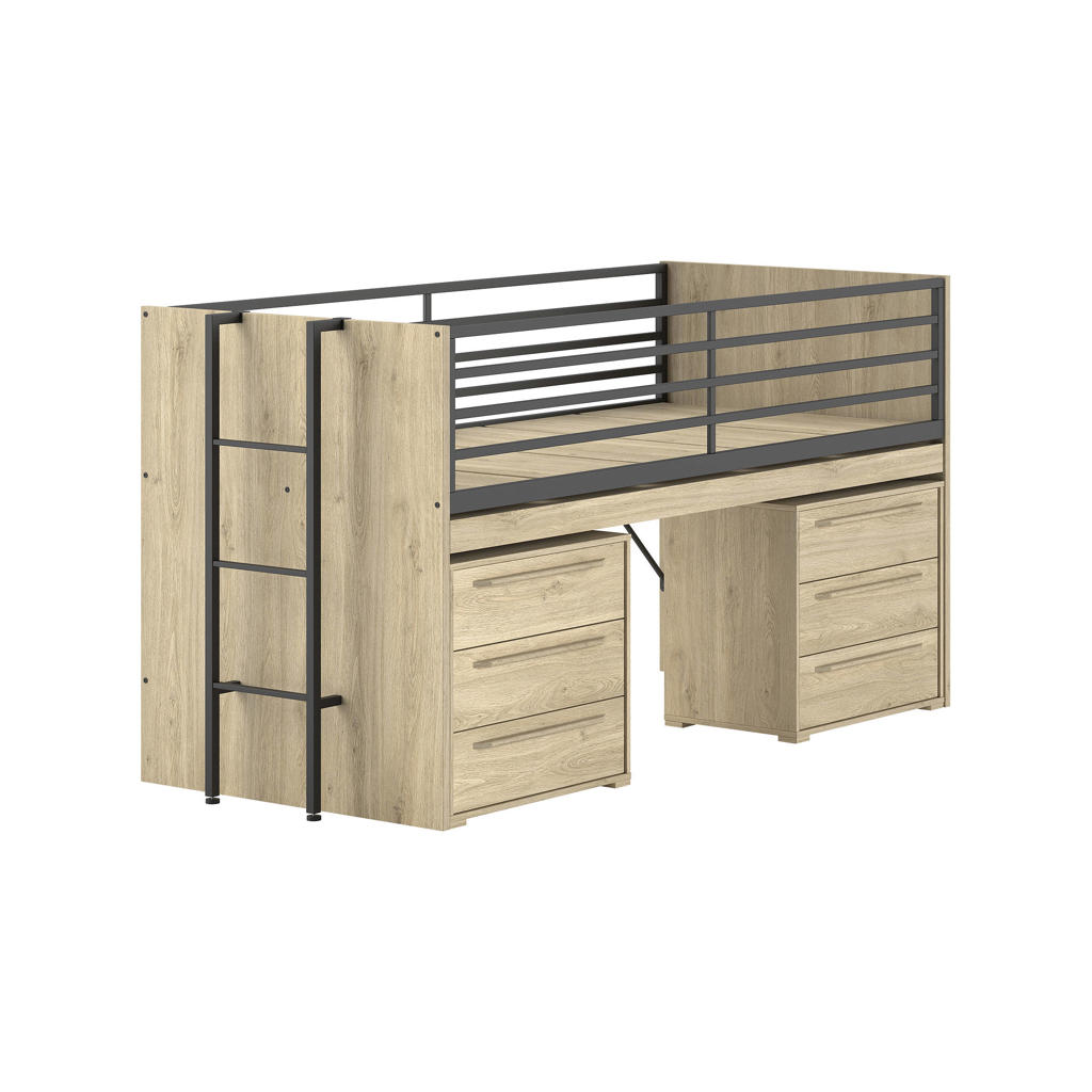 Vipack combi kinderbed Sam (90x200 cm)