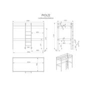 thumbnail: Vipack bed Pino (90x200 cm)