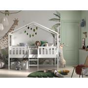 thumbnail: Vipack huisbed met ladder Dallas (90x200 cm)