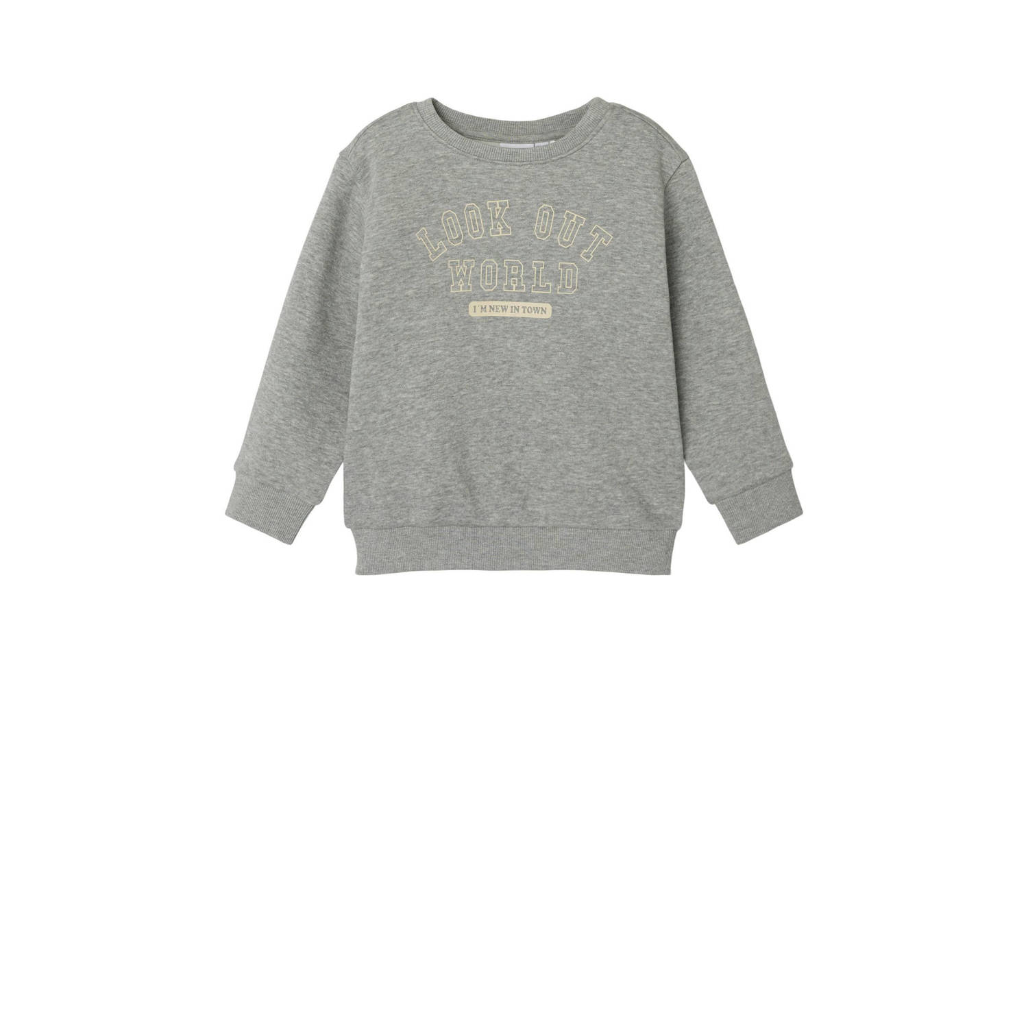 NAME IT MINI sweater grijs melange