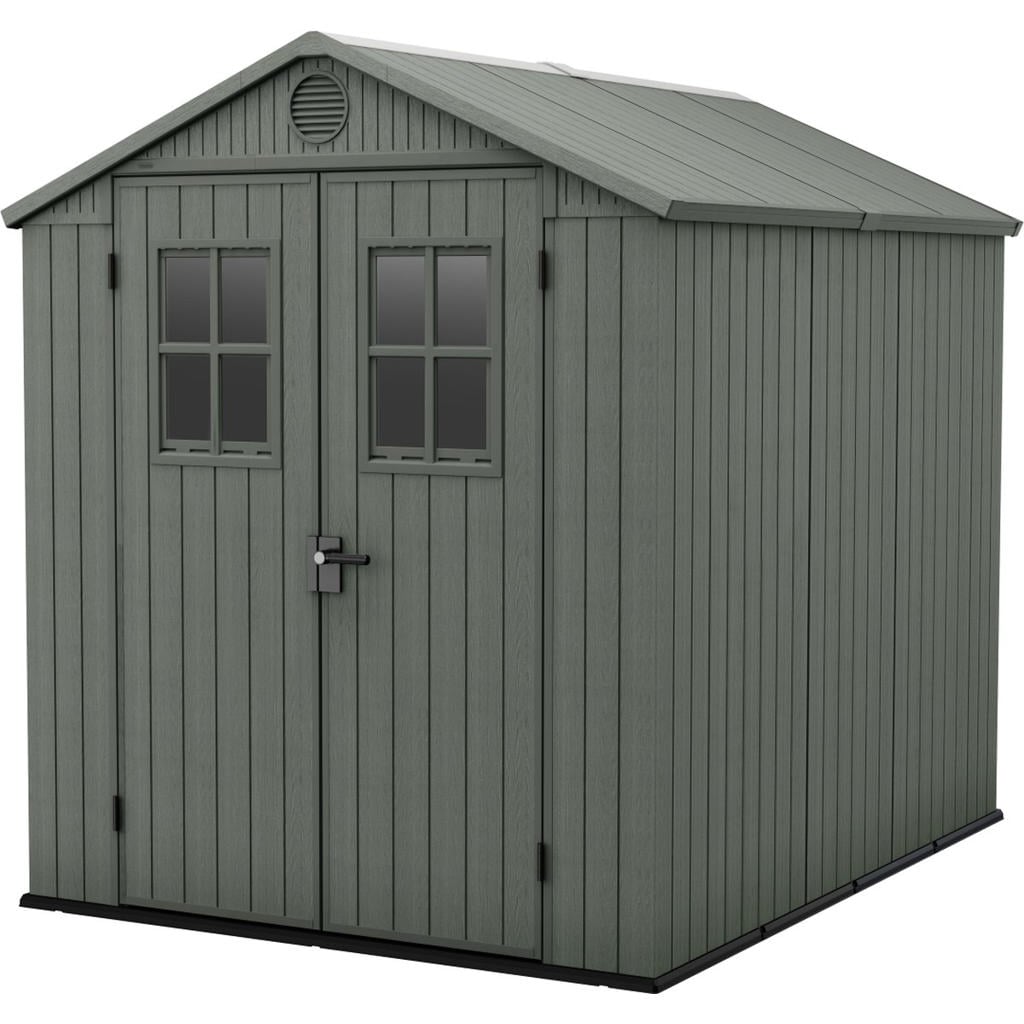 Keter Darwin Keter Darwin 66 Tuinhuis - dubbele deuren + ramen - 190x183x221 cm - Groen
