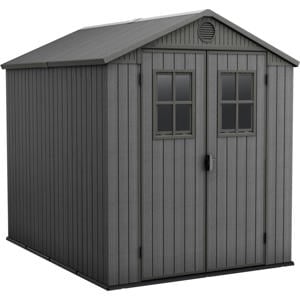 Darwin 68 Tuinhuis - dubbele deuren + ramen - 190x244x221 cm - Grijs