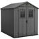 Keter Darwin 68 Tuinhuis - dubbele deuren + ramen - 190x244x221 cm - Grijs