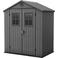 Keter Darwin 64 Tuinhuis - dubbele deuren + ramen - 190x122x221 cm - Grijs