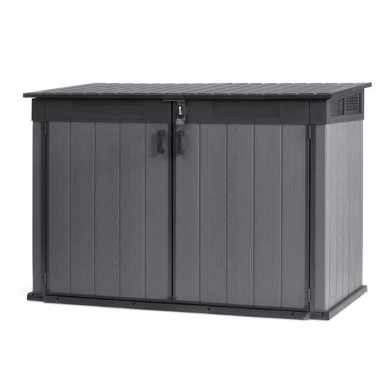 grijze opbergboxen
