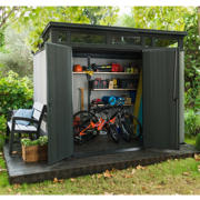 thumbnail: Keter Artisan 97 Tuinhuis - 277x218x226 cm - Grijsbruin