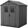 Keter Darwin Keter Darwin 66 Tuinhuis - dubbele deuren + ramen - 190x183x221 cm - Grijs