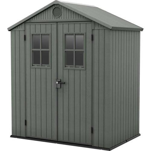 Keter Darwin Keter Darwin 64 Tuinhuis - dubbele deuren + ramen - 190x122x221 cm - Groen afbeelding