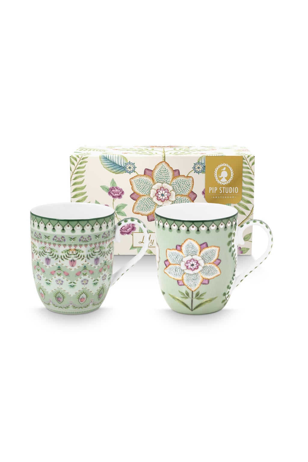 Pip Studio mok Lily&Lotus (145 ml) (set van 2)