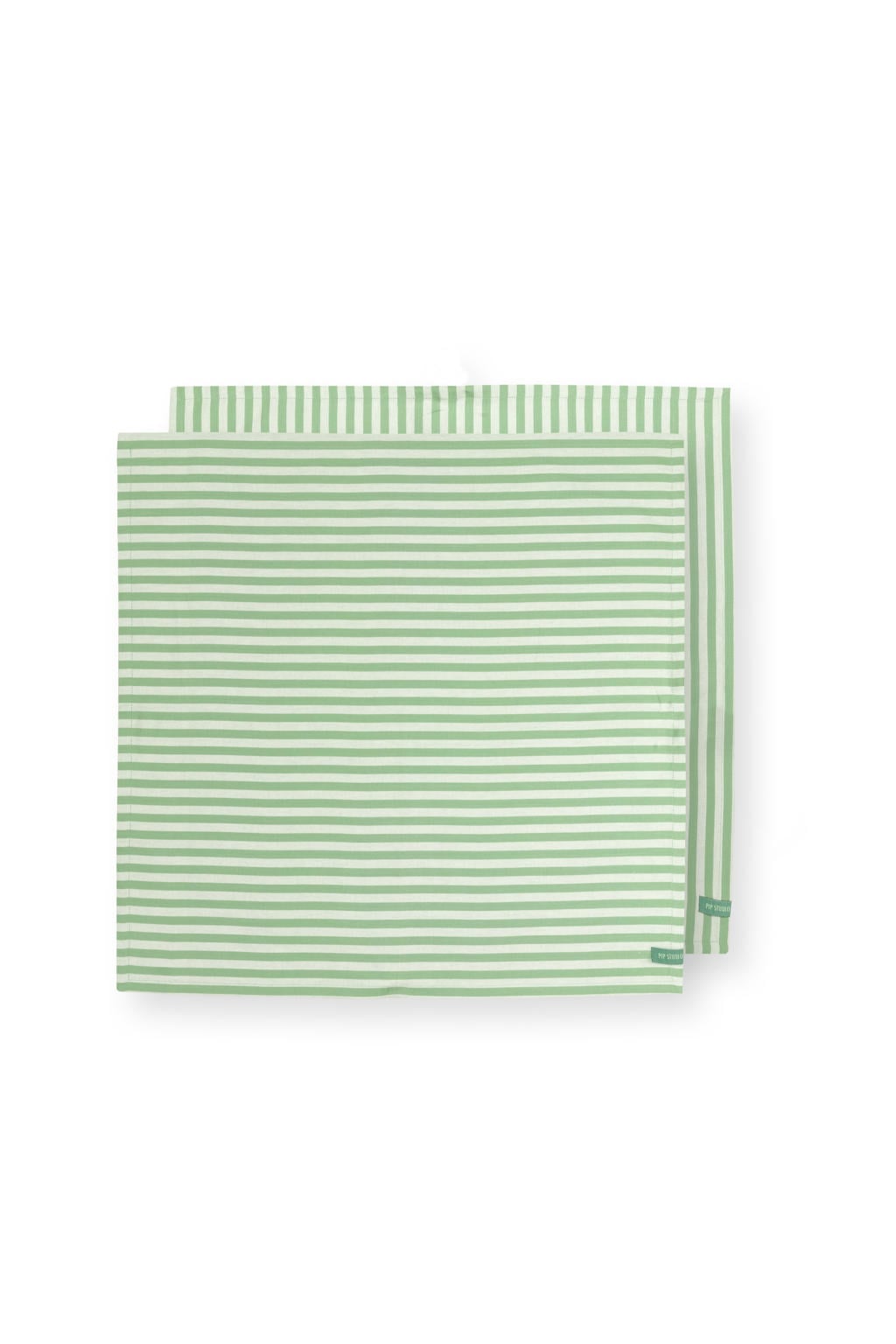 Pip Studio theedoek (groen) (65x65 cm)