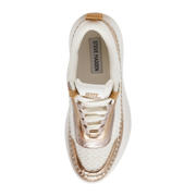 thumbnail: Steve Madden Doubletake  leren sneakers wit/goud