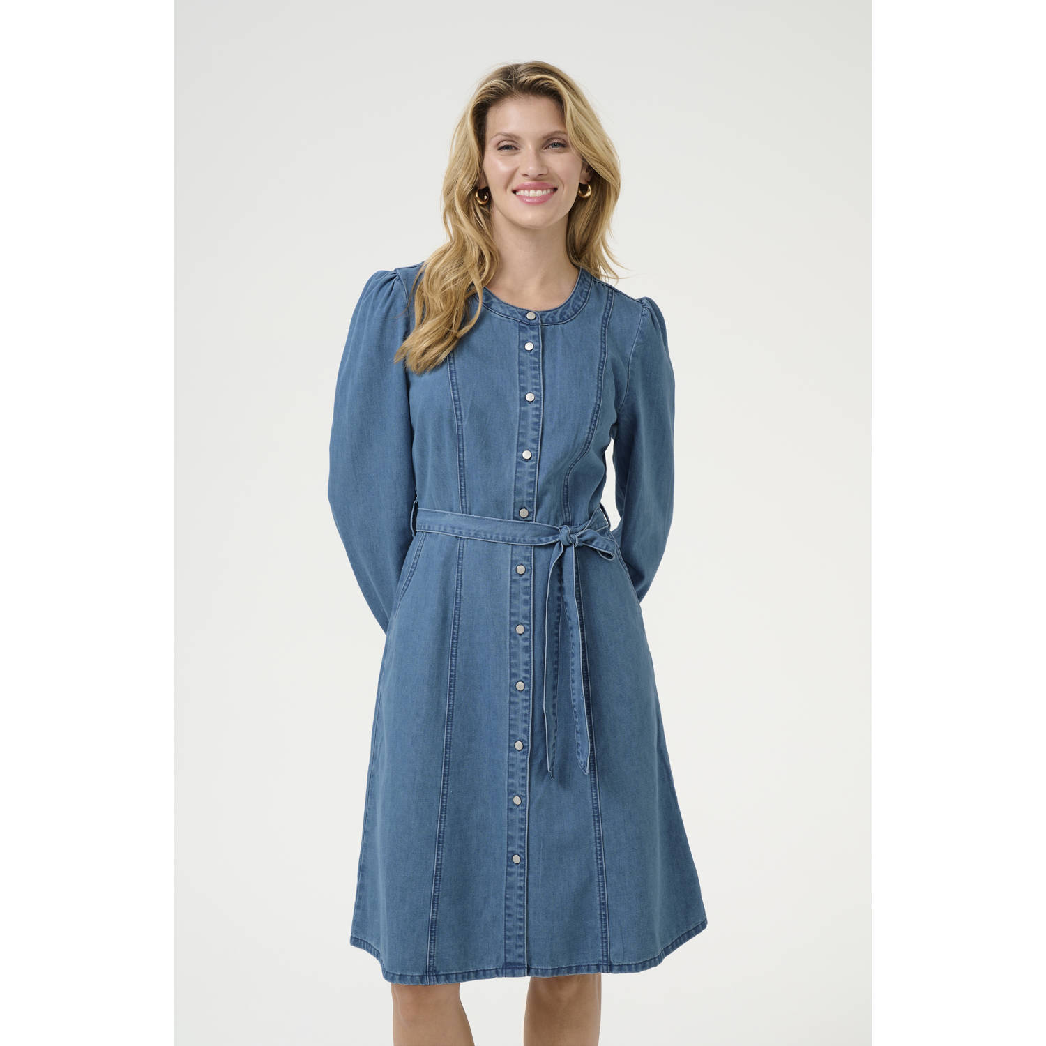 Cream spijkerjurk CRRuth medium blue denim