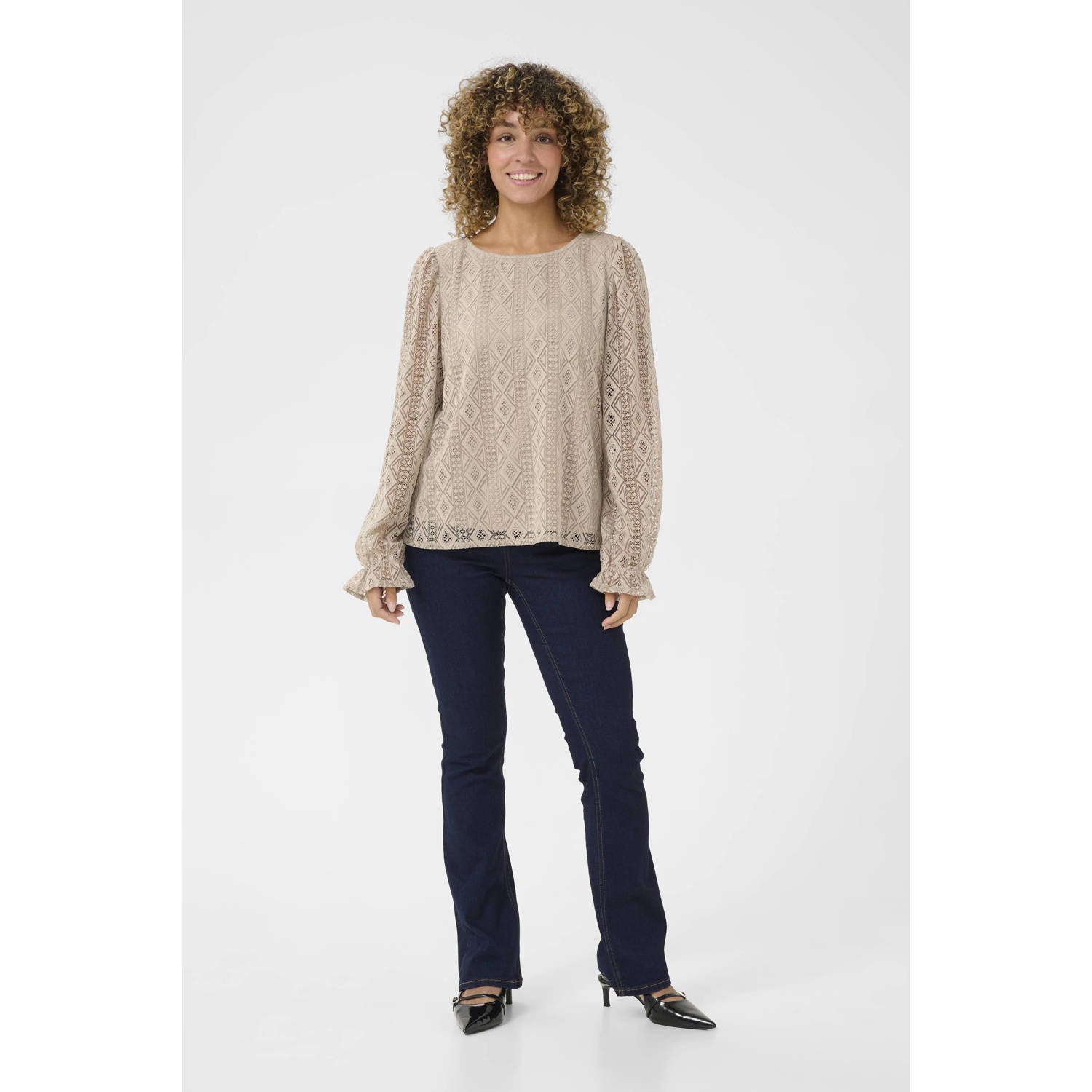 Cream blousetop CRValerie zand