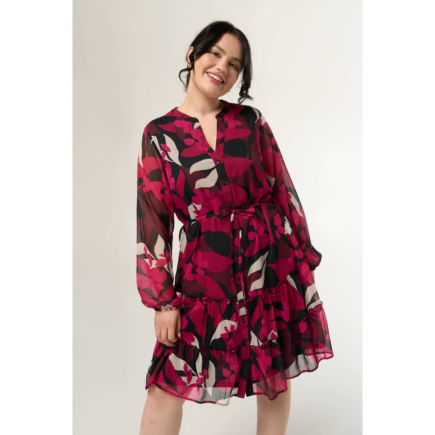 MS Mode blousejurk roze