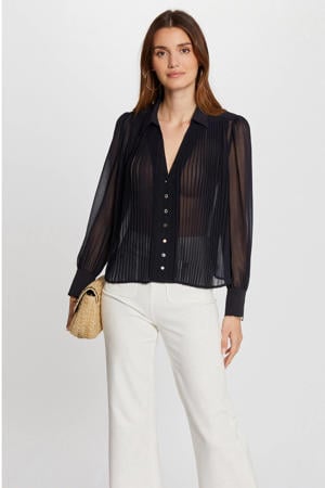 blouse marineblauw