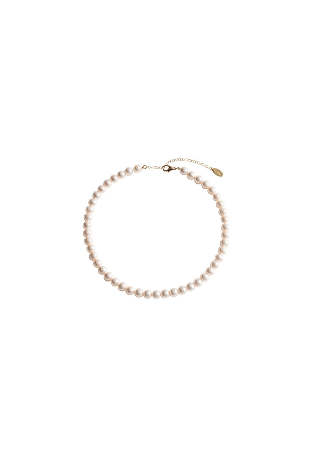 Parelketting wit 160 cm Goedkope Feestwinkel