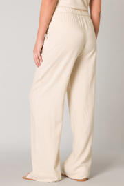 thumbnail: Base Level wide leg regular waist casual broek ecru