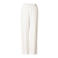 Base Level Curvy regular high waist casual broek met linnen wit