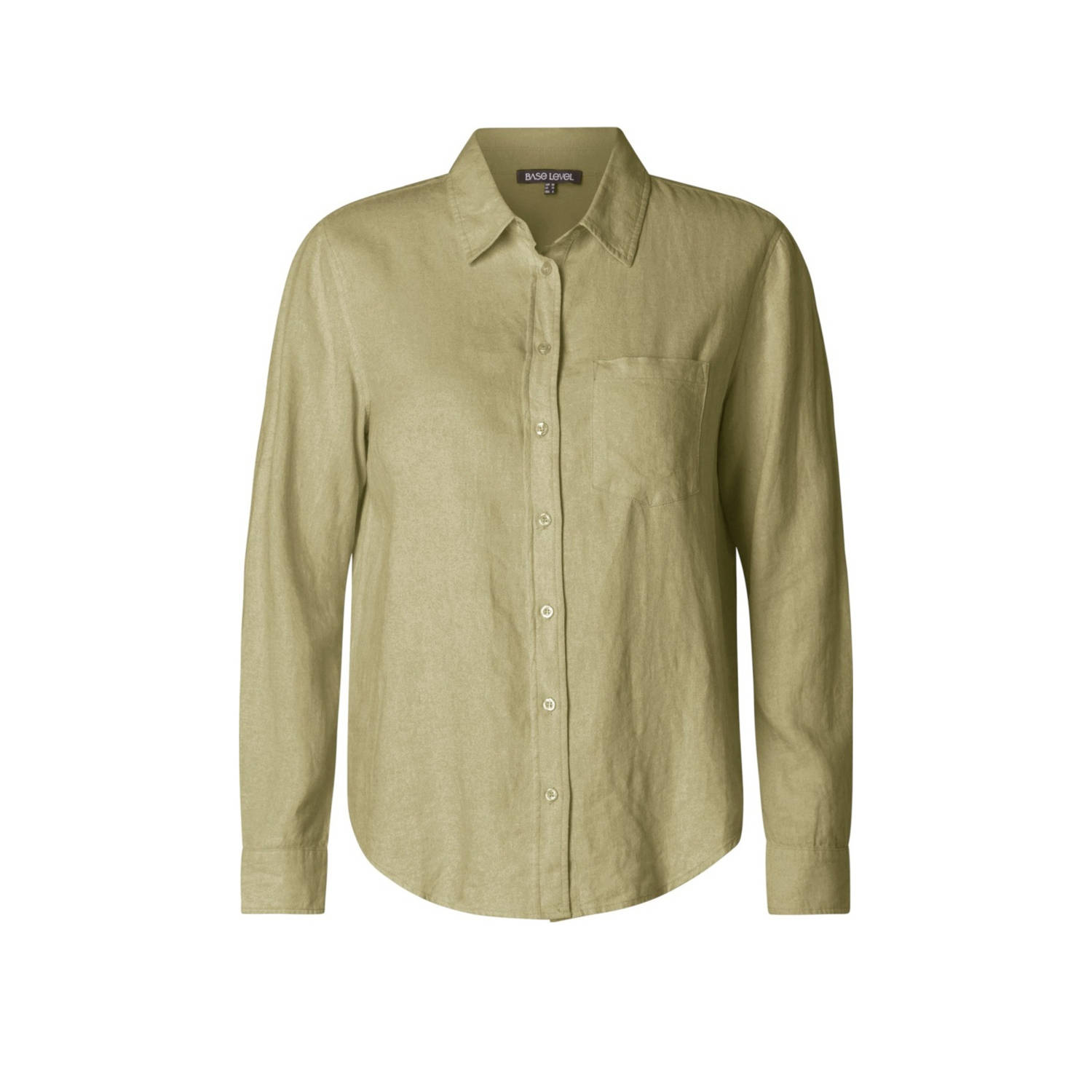 Base Level Curvy Blouse met lange mouwen Yaella