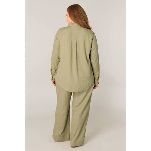 Base Level Curvy blouse groen afbeelding