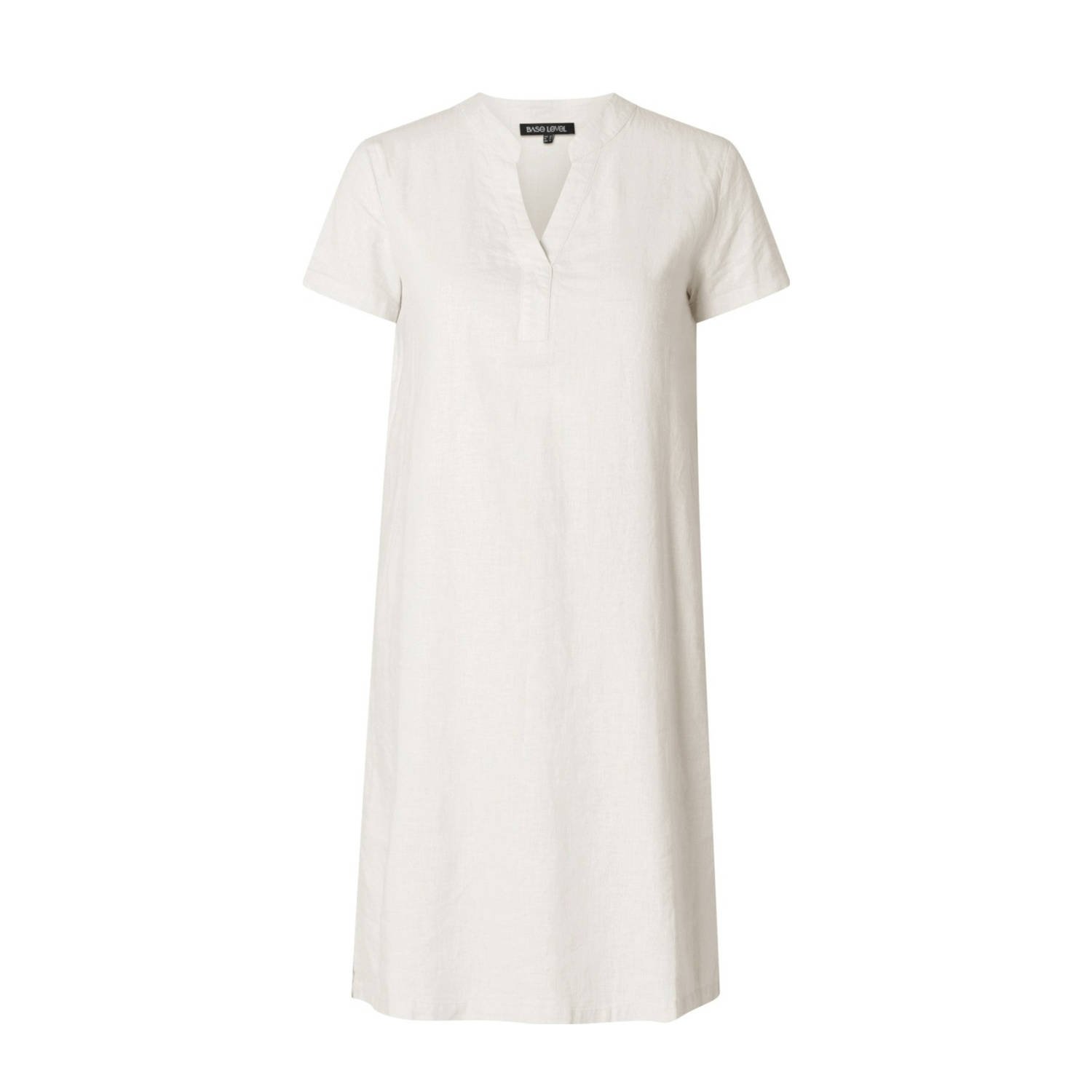 Base Level Curvy Tuniekjurk Yacinthe met linnen