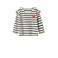 NAME IT MINI longsleeve met glitter - ecru/zwart