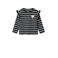 NAME IT MINI longsleeve met glitter - donkerblauw/offwhite