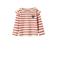 NAME IT MINI longsleeve ecru met glitter - ecru/rood