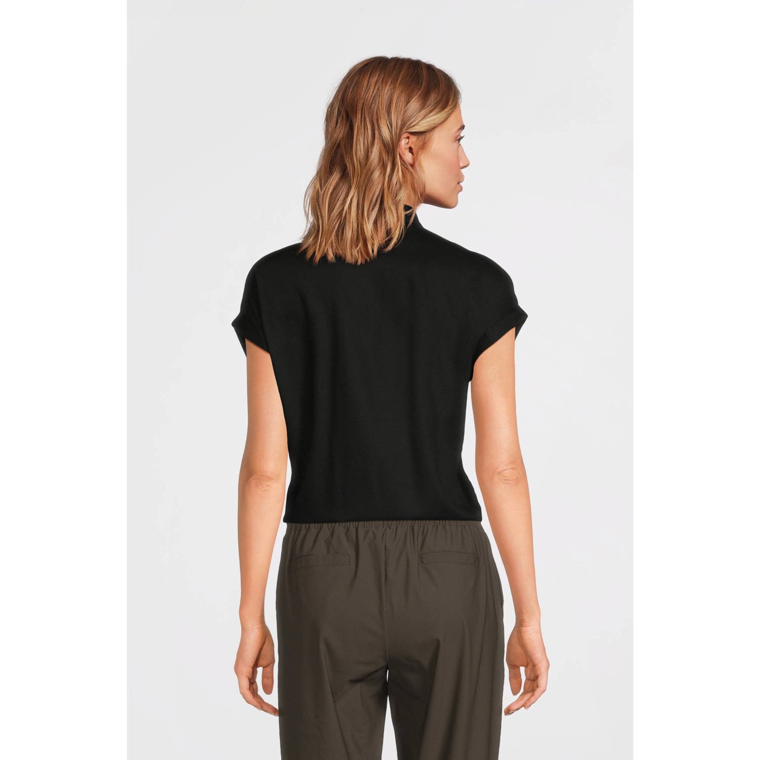 Imagine blouse met korte mouwen zwart