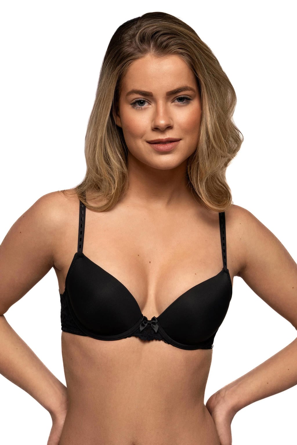 After Eden voorgevormde T-shirt-bh met beugel - zwart