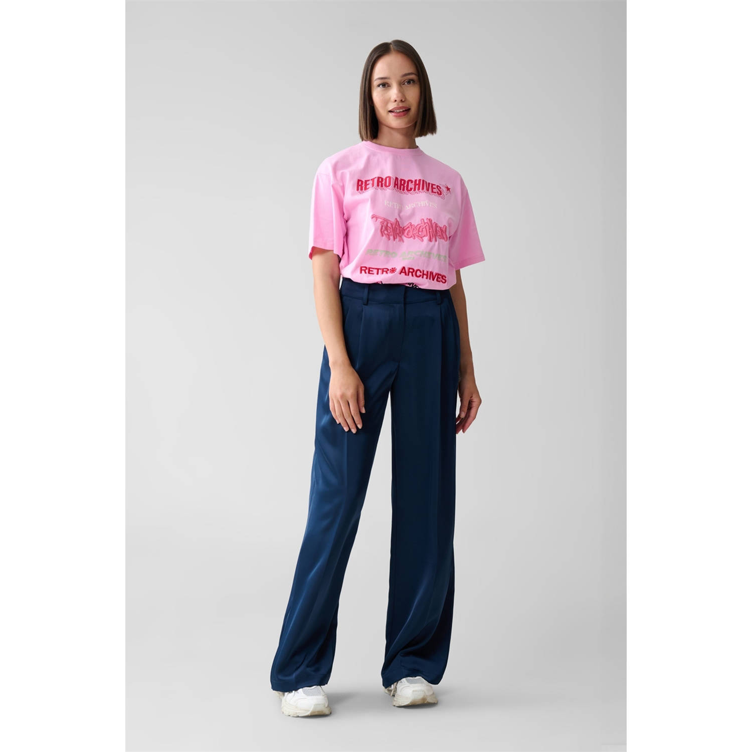 Shoeby T-shirt met tekst roze