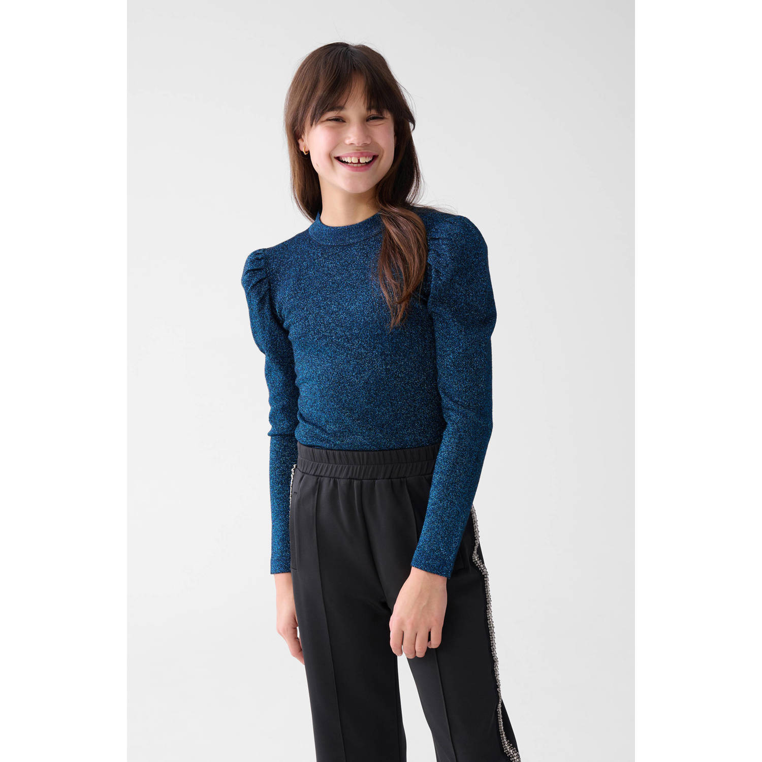Shoeby glitter top blauw