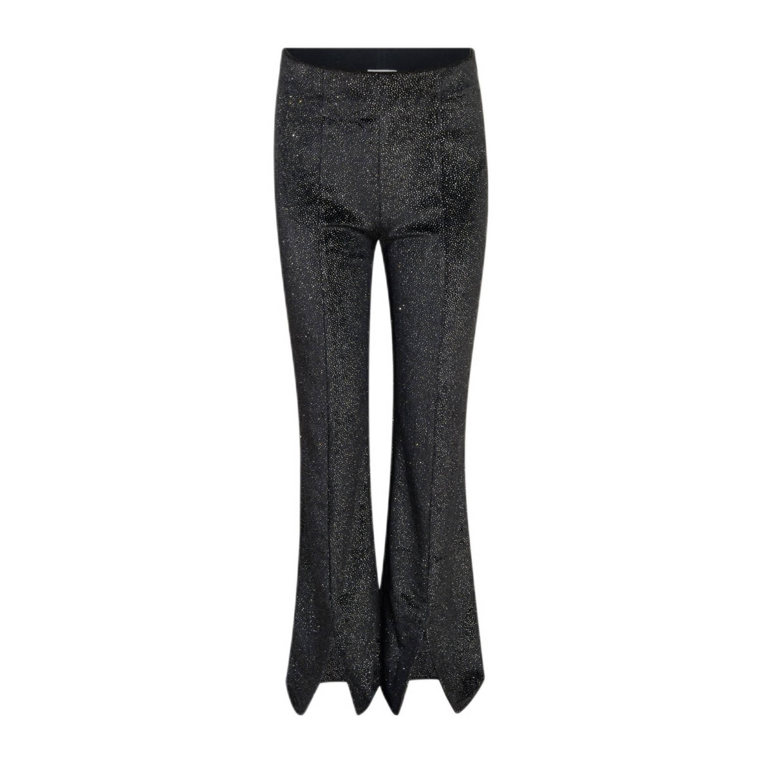 Shoeby flared legging zwart glitter