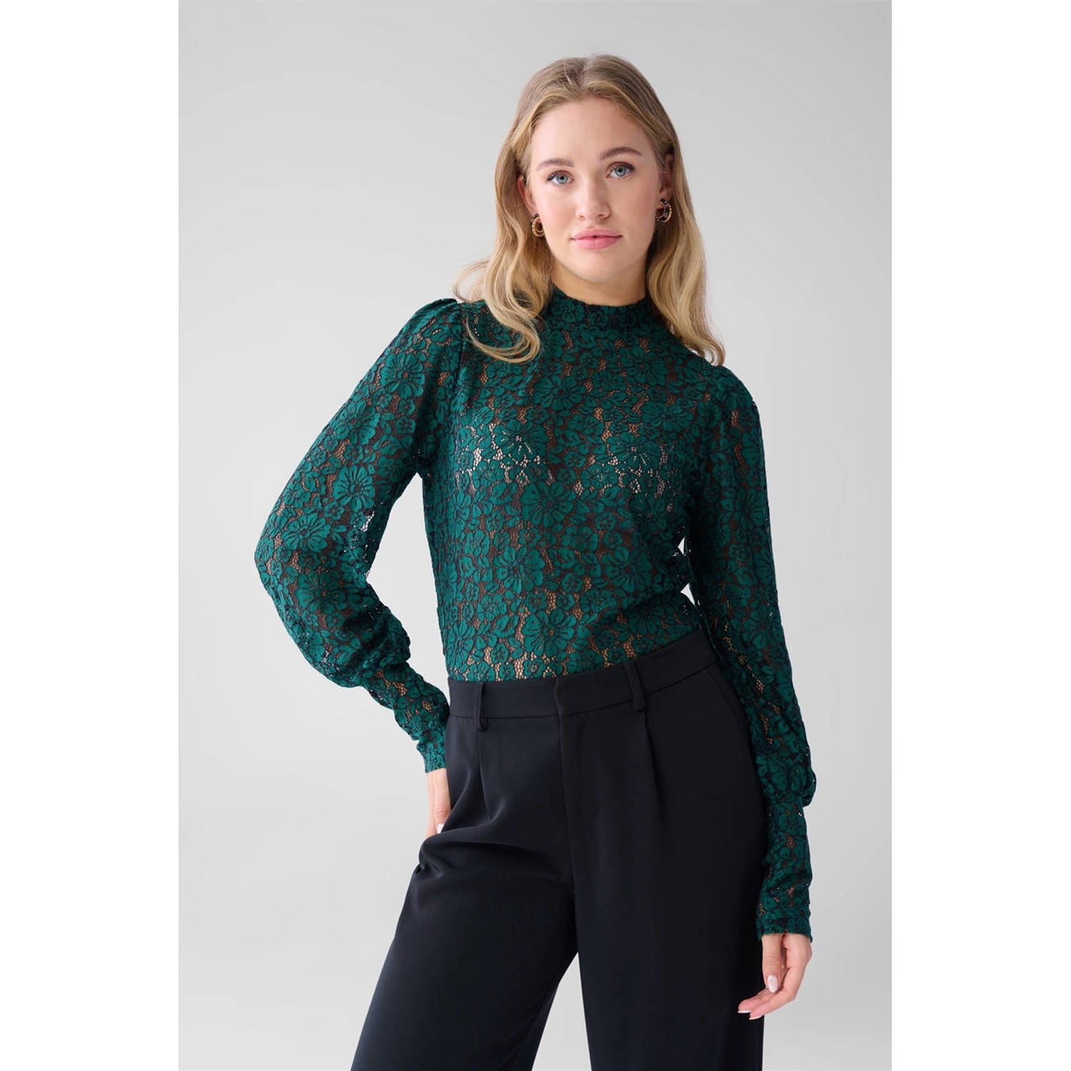 Shoeby top donkergroen