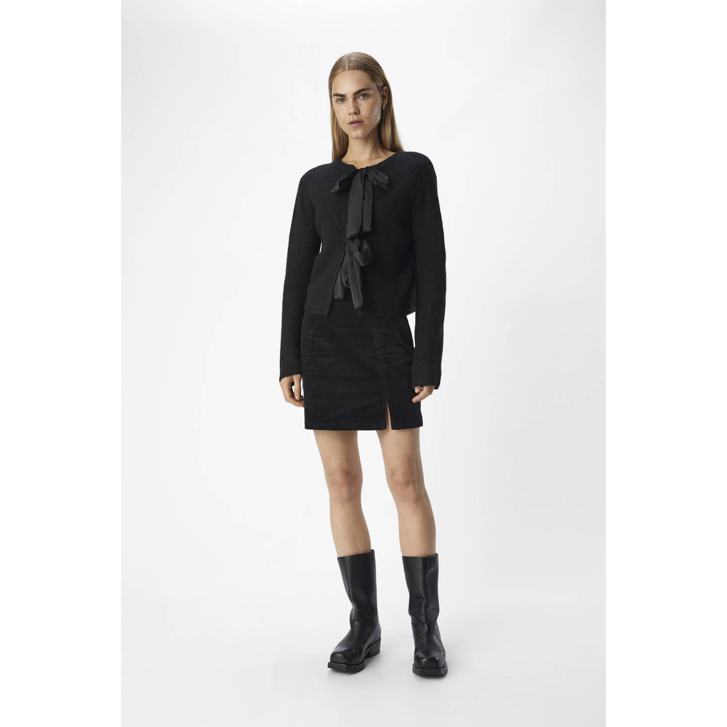 OBJECT gebreid vest zwart