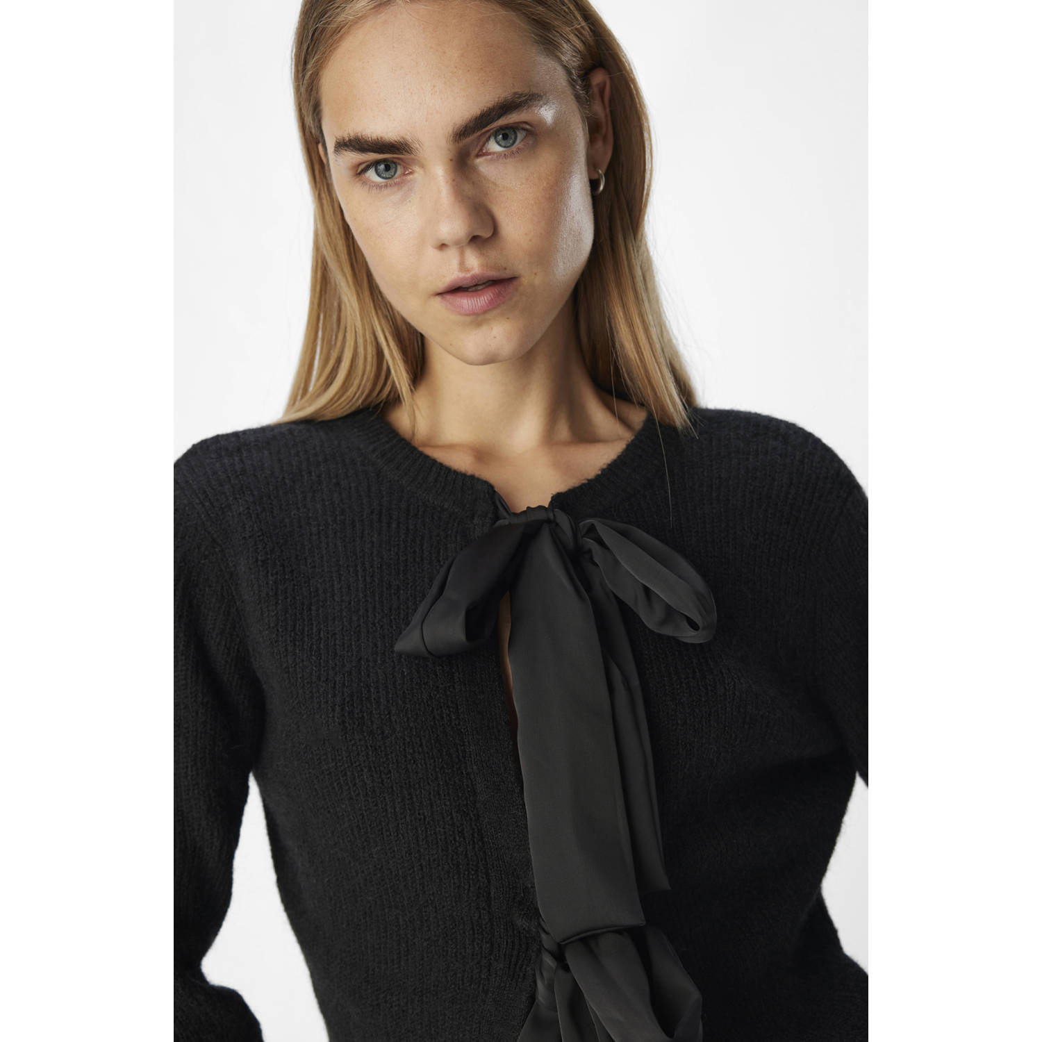 OBJECT gebreid vest zwart