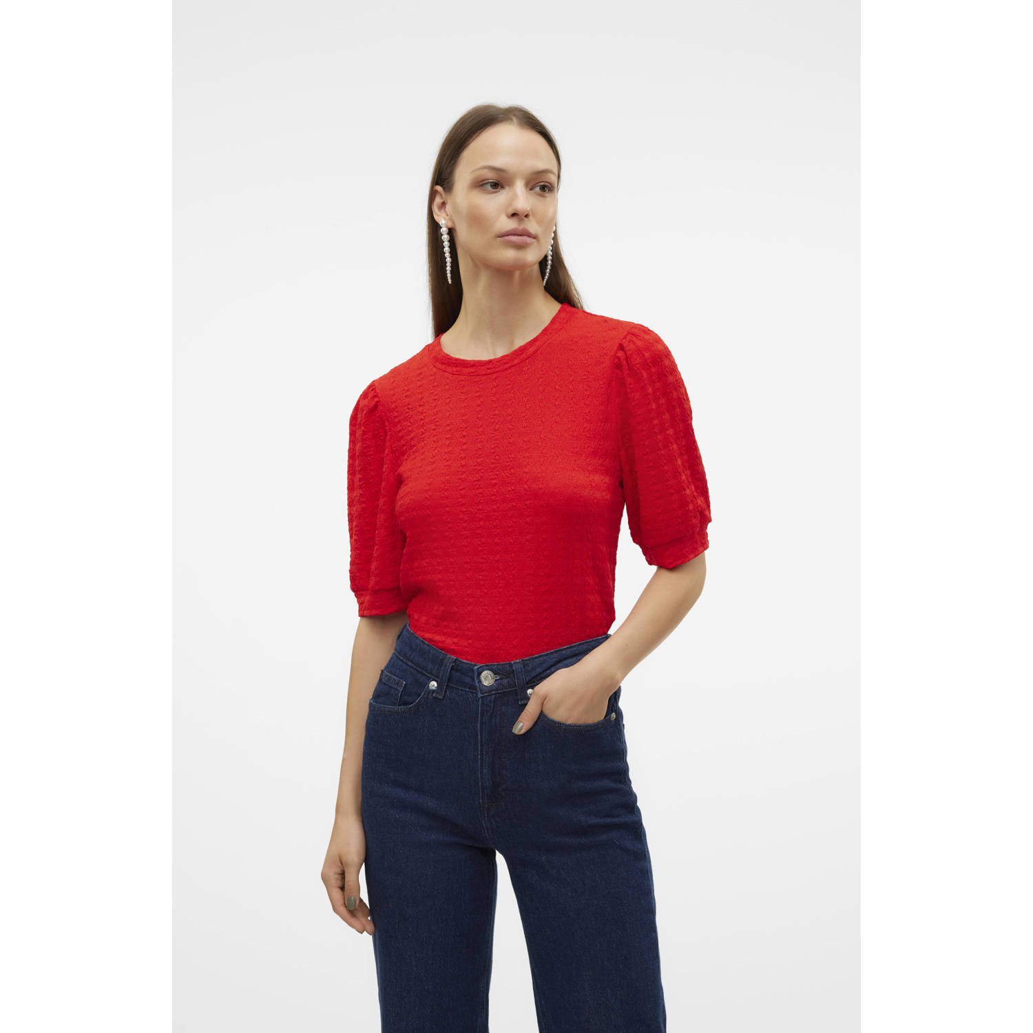VERO MODA top VMIDA rood