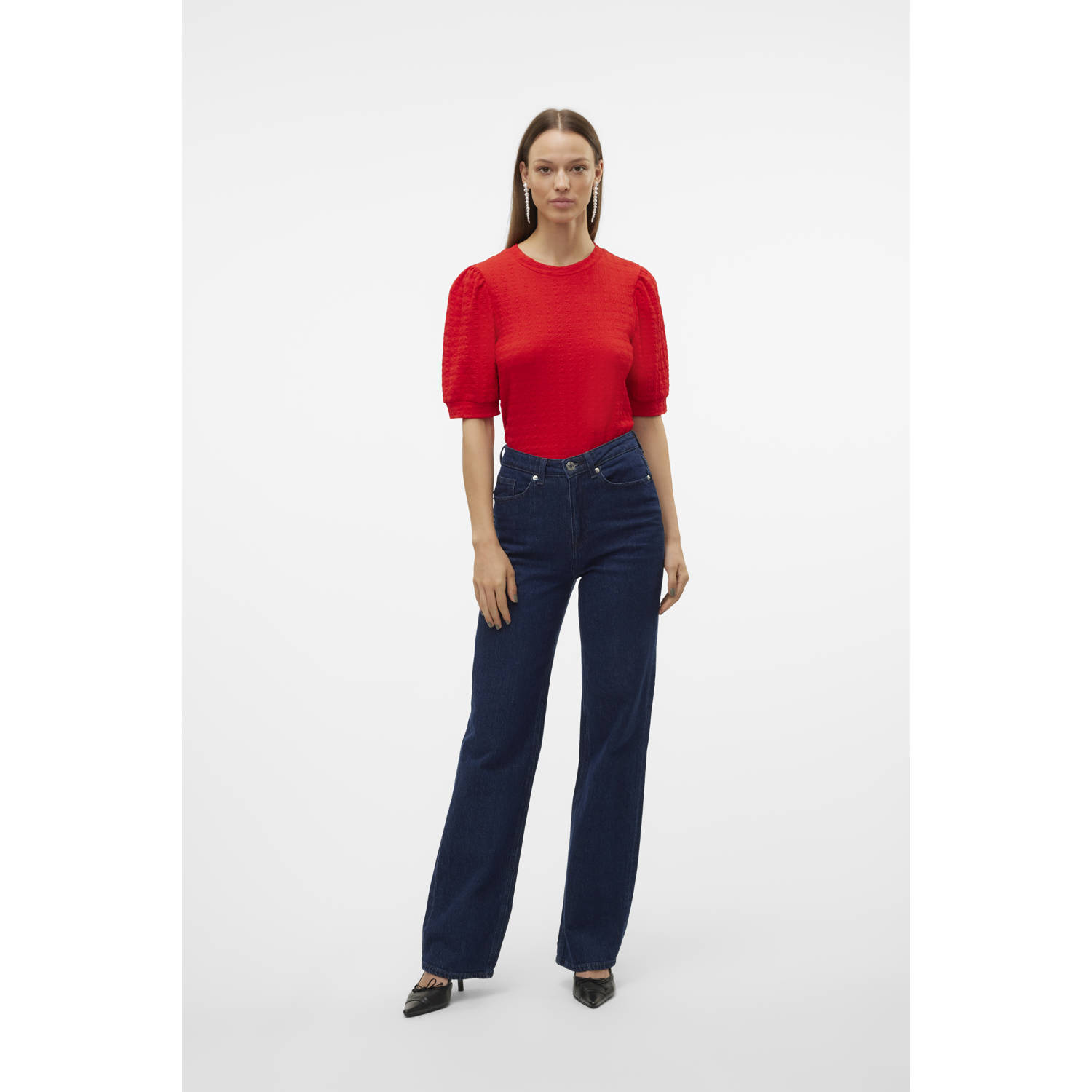 VERO MODA top VMIDA rood